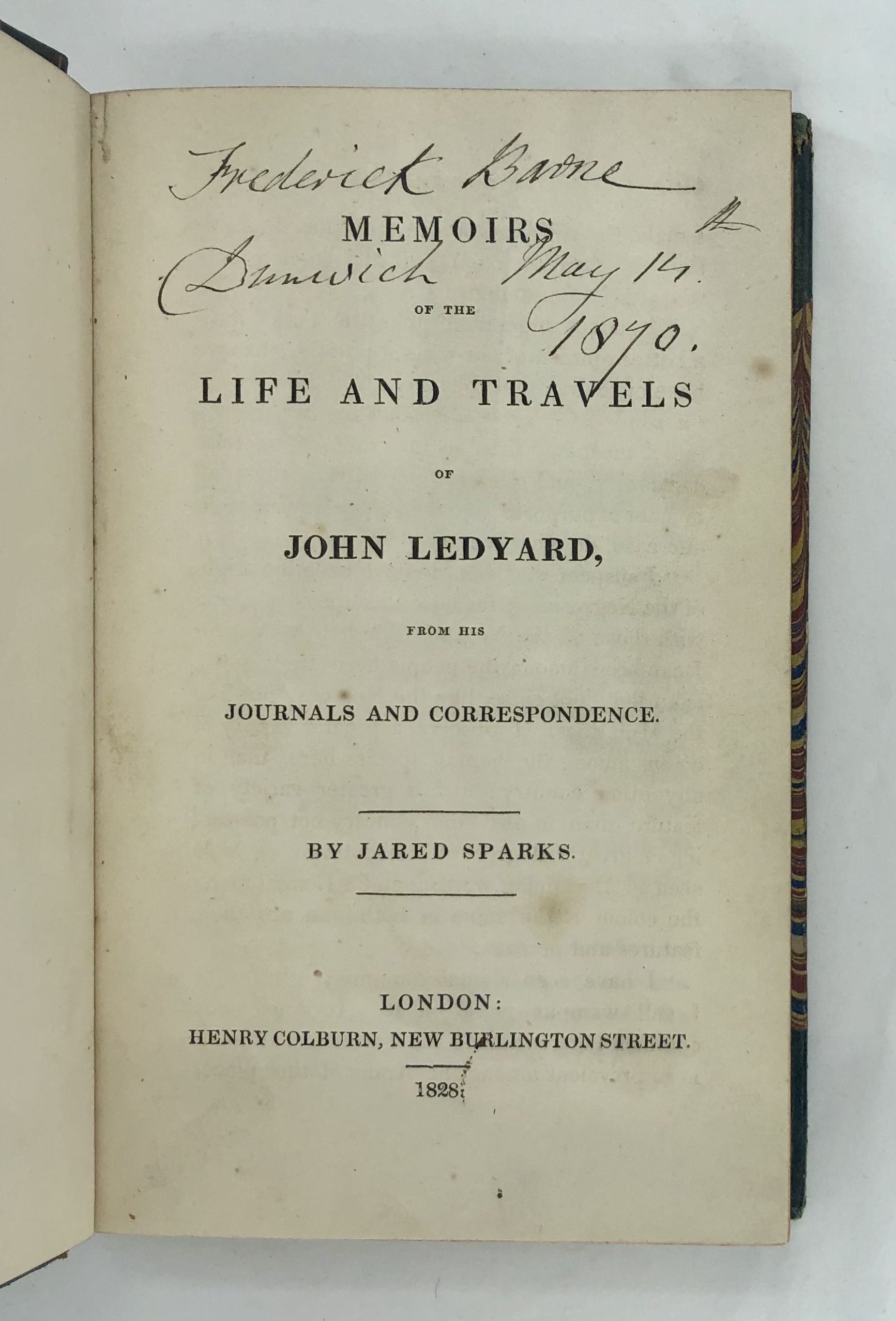 Life Of John Ledyard: The American Traveler: Sparks, Jared